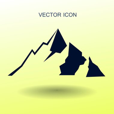 dağ ikonu vektör illüstrasyonu