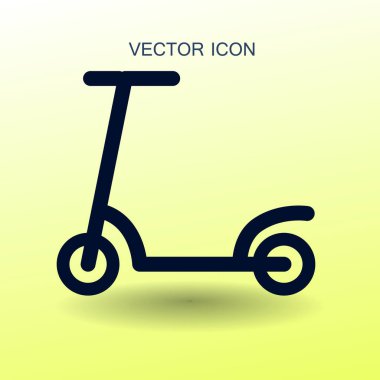 scooter simgesi vektör illüstrasyonu