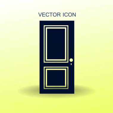 kapı vektör çizim kapalı