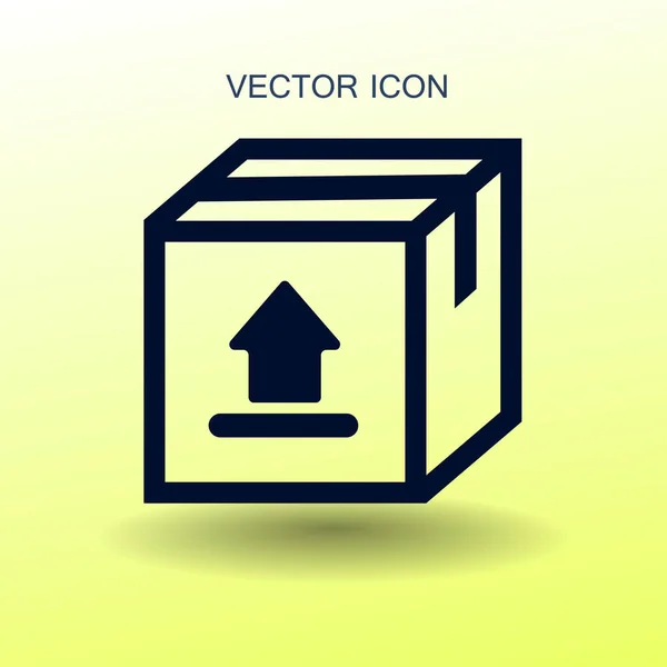 Icono de corgo plano. ilustración vectorial — Vector de stock