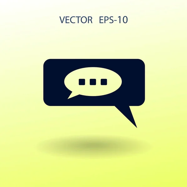 Icona della chat. illustrazione vettoriale — Vettoriale Stock