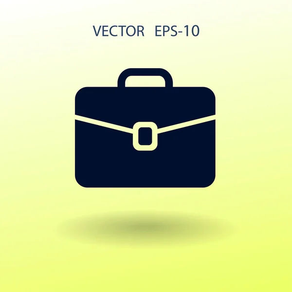 Platte pictogram van de werkmap. vectorillustratie — Stockvector