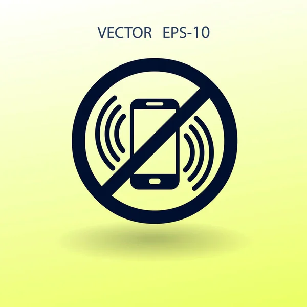 Éteindre l'icône du téléphone. illustration vectorielle — Image vectorielle