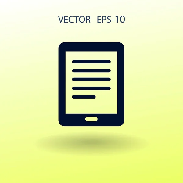 Επίπεδη εικόνα του touchpad. Vector εικονογράφηση — Διανυσματικό Αρχείο
