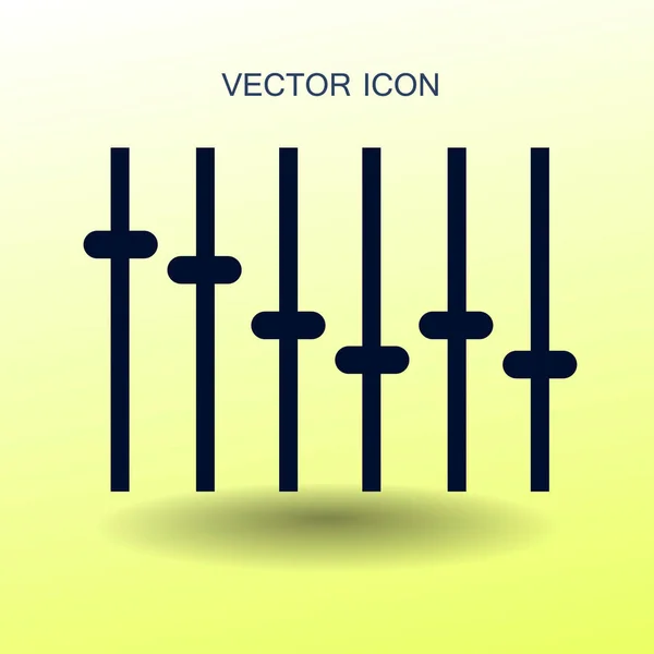 Ecualizador en ilustración vectorial de estilo retro — Archivo Imágenes Vectoriales