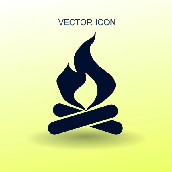Fire icon vector illustration — Stock Vector