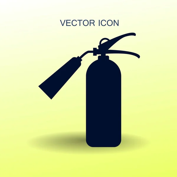 Signe extincteur icône vecteur illustration — Image vectorielle