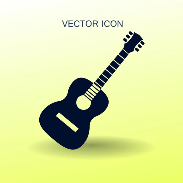 Icono de la guitarra vector ilustración — Vector de stock