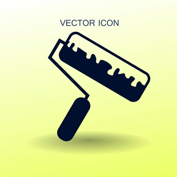 Icono de la pintura del rodillo vector ilustración — Archivo Imágenes Vectoriales