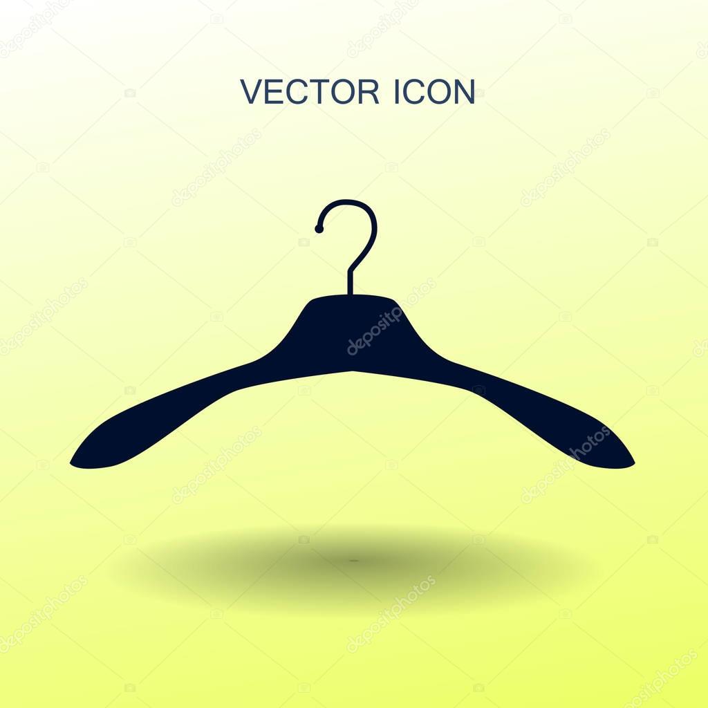Hanger for clothes icon. vector illustration
