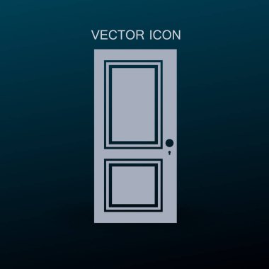 kapı vektör çizim kapalı