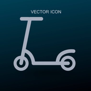 scooter simgesi vektör illüstrasyonu