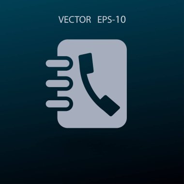 Düz simge rehber kitap. vektör çizim