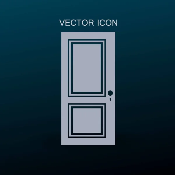 Illustration vectorielle porte fermée — Image vectorielle