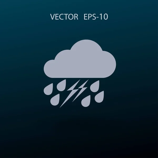 Wettersymbol. Vektorillustration — Stockvektor