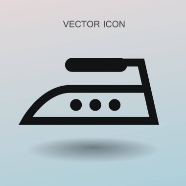 Buharlı Ütü simge vektör çizim