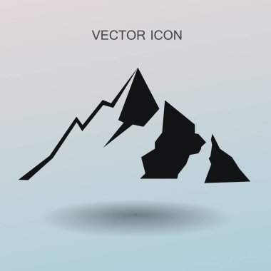 dağ ikonu vektör illüstrasyonu