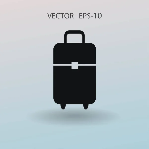 Ícone plano da ilustração do vetor do saco — Vetor de Stock