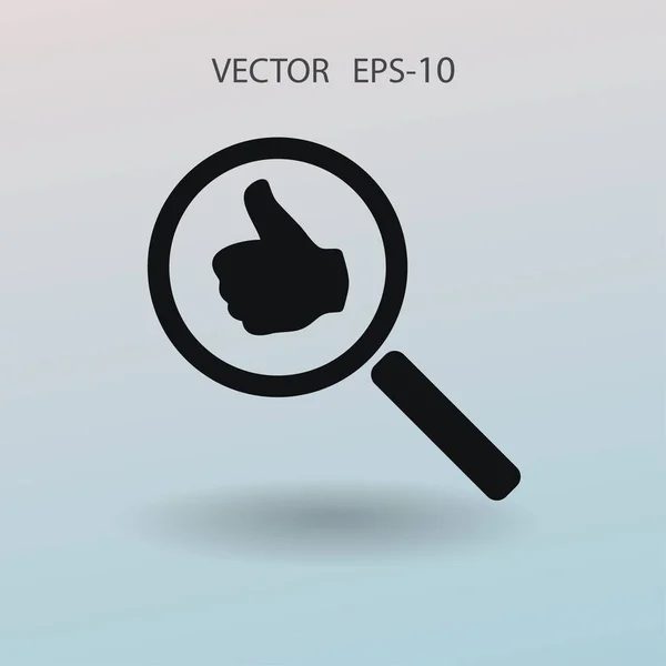 Godkännanden Sök. vektorillustration — Stock vektor