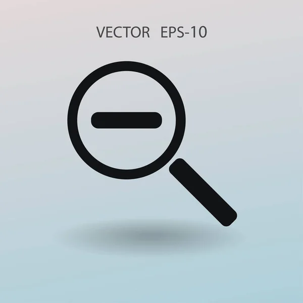 Ikonu büyüt. vektör illüstrasyonu — Stok Vektör