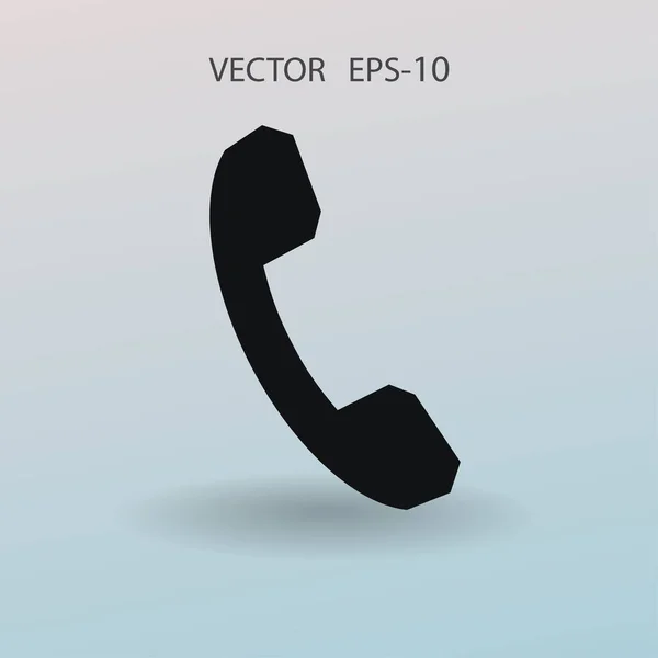Flaches Symbol eines Telefons. Vektorillustration — Stockvektor
