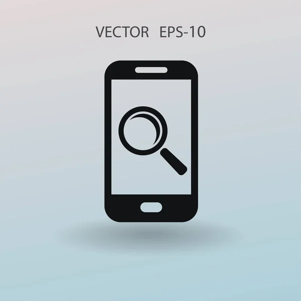 Mobilt Sök. vektorillustration — Stock vektor