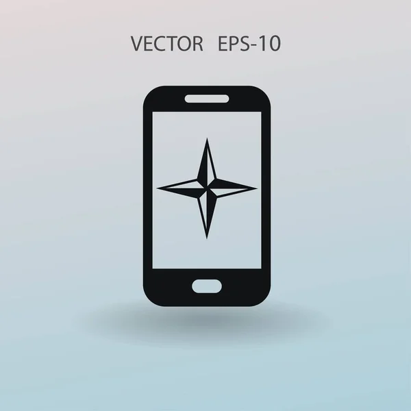 Flat ikonen av smartphone. vektor illustration — Stock vektor