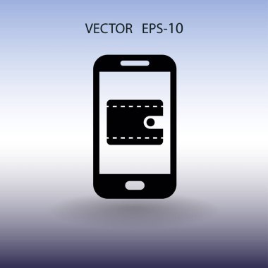 İnternet alışveriş simgesi. vektör illüstrasyonu