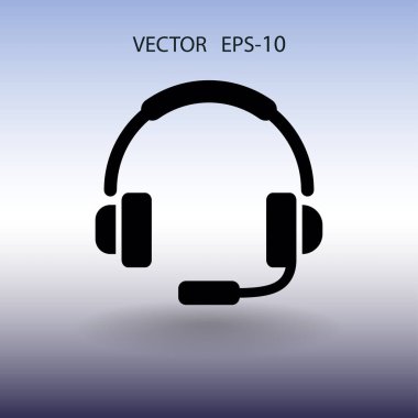 Düz simgesi desteği. vektör çizim