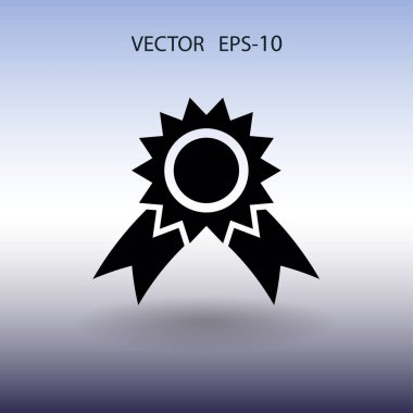 Düz uzun Ödülü kutsal kişilerin resmi, vektör çizim gölge