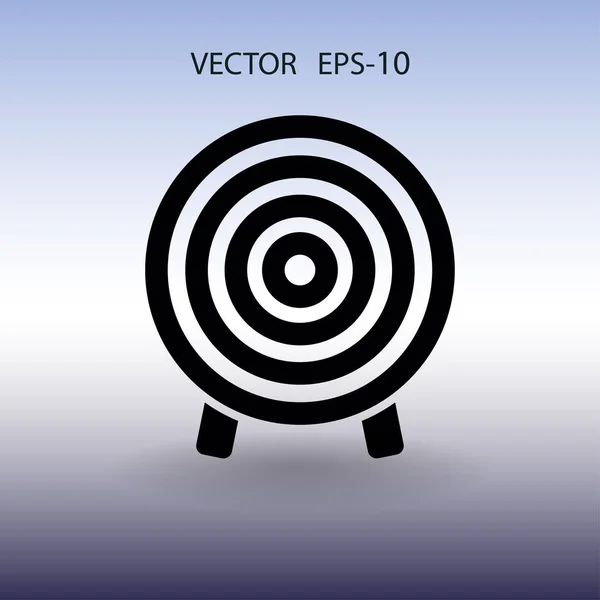 Ploché ikony cíl vektorové ilustrace — Stockový vektor