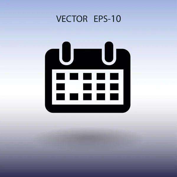 Ploché ikony kalendáře. vektorové ilustrace — Stockový vektor