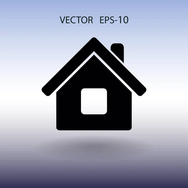 Icono plano de la casa. ilustración vectorial — Archivo Imágenes Vectoriales