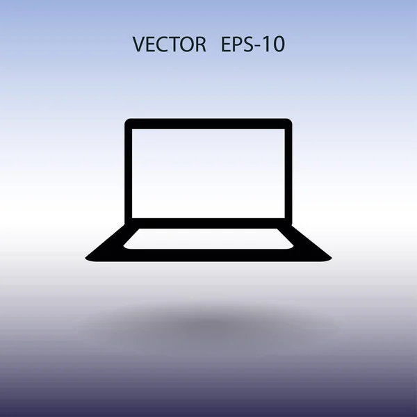 Плоская иконка ноутбука. векторная иллюстрация — стоковый вектор