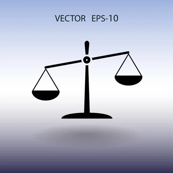 Platte icoon van Justitie. vectorillustratie — Stockvector