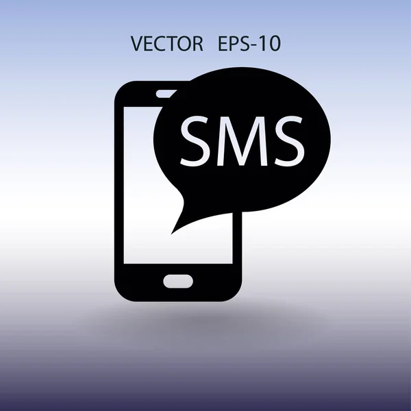 Pictogram SMS. vectorillustratie — Stockvector