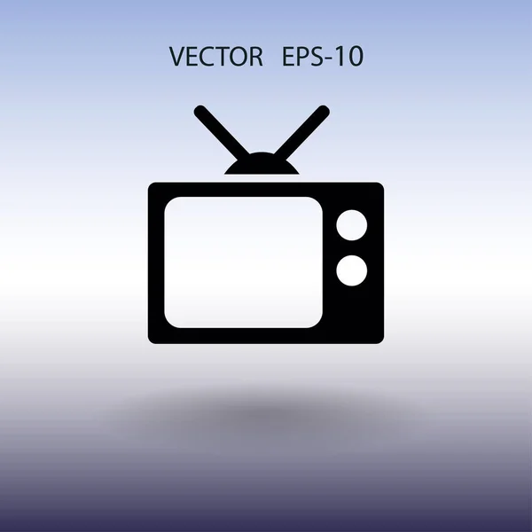 Flat icon of tv. vector illustration — Stock Vector