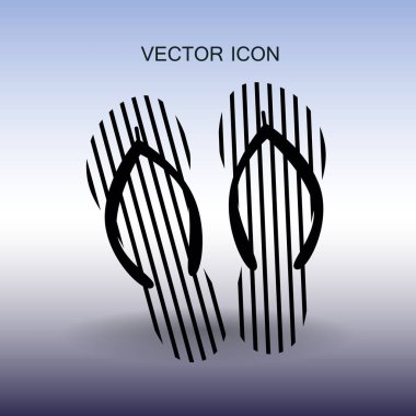 flip flops simge vektör illüstrasyonu