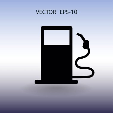 Düz yakıt simgesi. Vektör