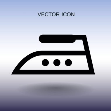 Buharlı Ütü simge vektör çizim