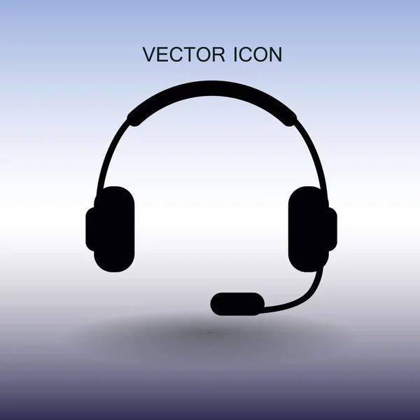 Headphones icon. vector illustration — Stock Vector