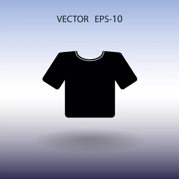 Flach eine T-Shirt-Ikone. Vektor — Stockvektor