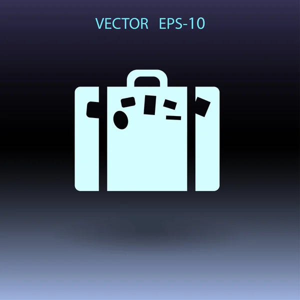 Ikon datar dari gambar vektor tas - Stok Vektor