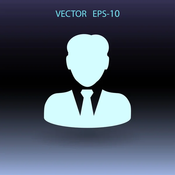 Ploché ikony podnikatel. vektorové ilustrace — Stockový vektor