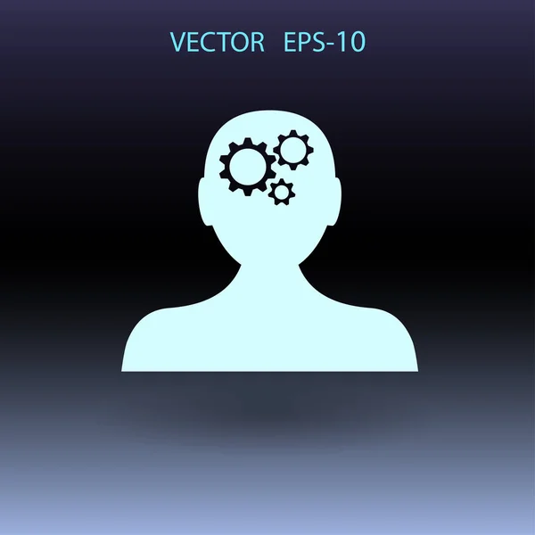 Ikona myšlení. vektorové ilustrace — Stockový vektor