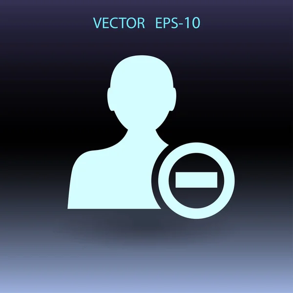 Odeberte ikonu kontaktu. vektorové ilustrace — Stockový vektor