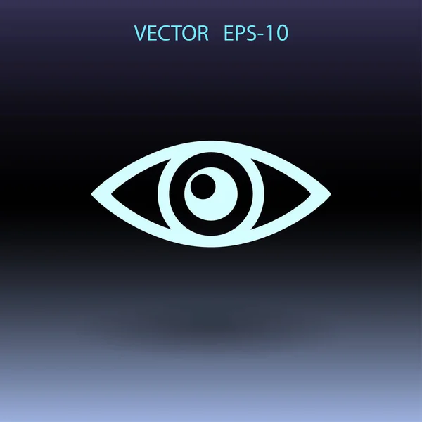 Ikon pengawasan yang datar. ilustrasi vektor - Stok Vektor