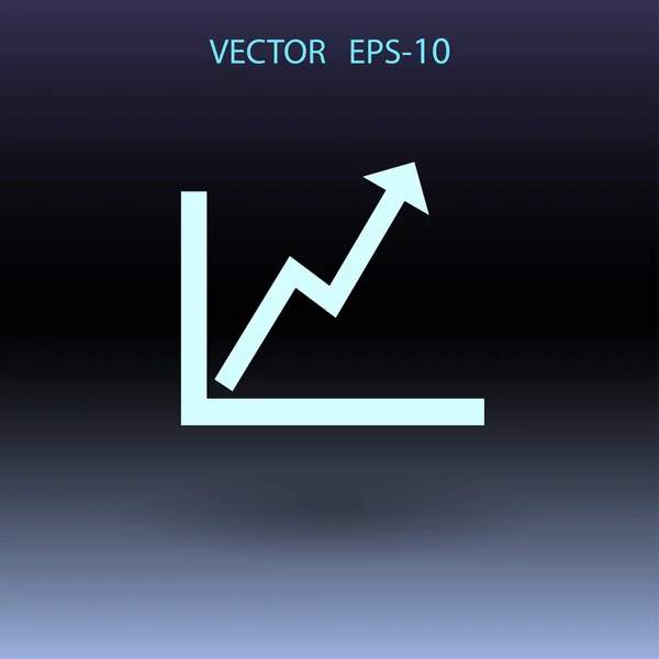 Ikon grafik yang datar. ilustrasi vektor - Stok Vektor