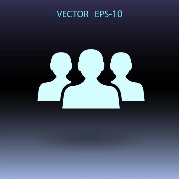 Ploché ikony týmové práce. vektorové ilustrace — Stockový vektor