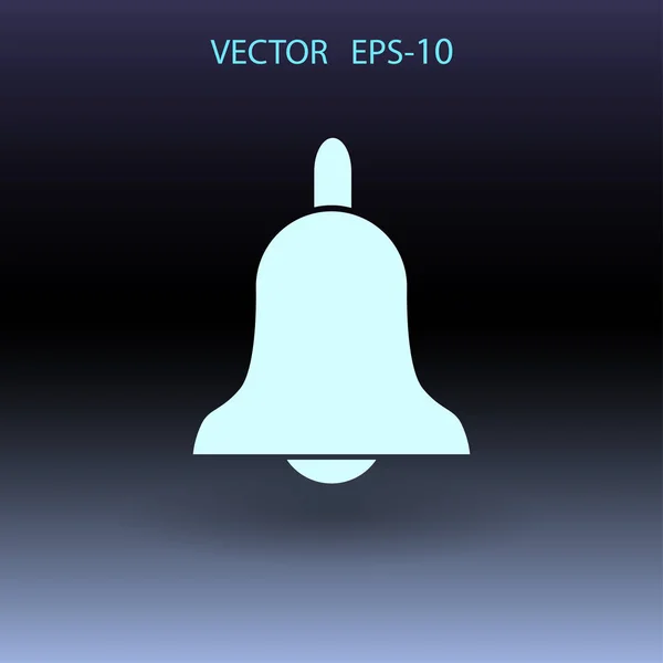 Platte icoon van bell. vectorillustratie — Stockvector